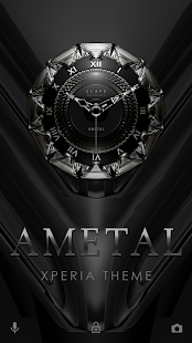Captura de pantalla del tema AMETAL Dark Xperia