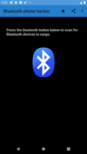 Android application Bluetooth phone hacker prank screenshort