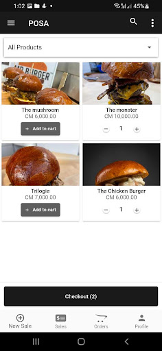 Android application Posa Point of Sales - POS screenshort
