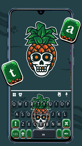 Android application Fun Pineapple Skull Keyboard B screenshort
