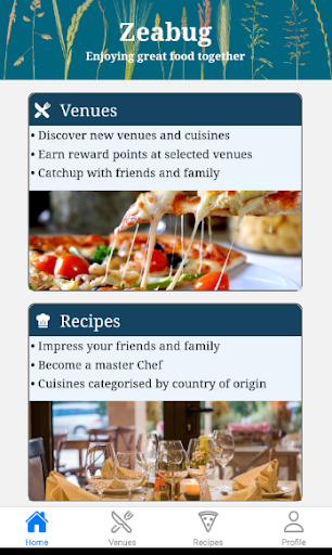 Android application Zeabug screenshort
