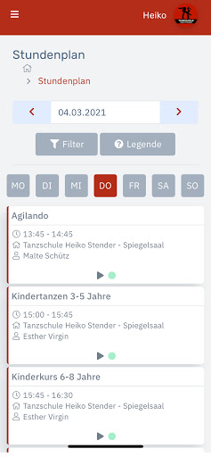 Tanzschule Heiko Stender Screen 2