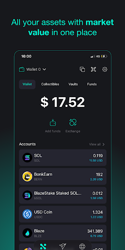 Android application Ned Wallet screenshort