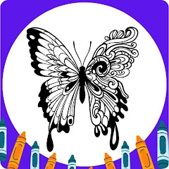 Butterfly Mandala Coloring icon