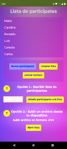 Rifa!: Sorteos fáciles Screen 2