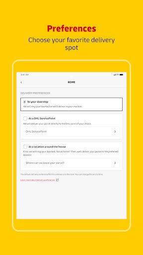My DHL screenshot 10