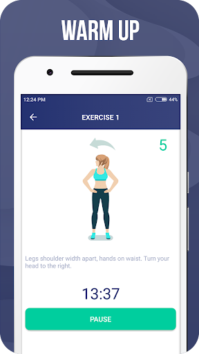 Android application Warm Up Exercises screenshort