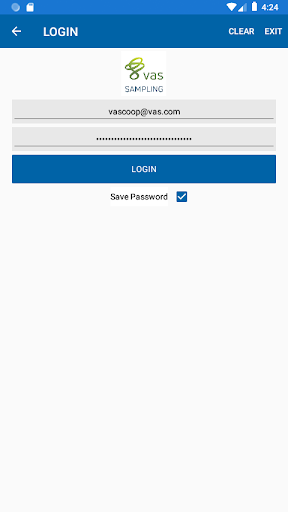 Android application VAS Sampling screenshort