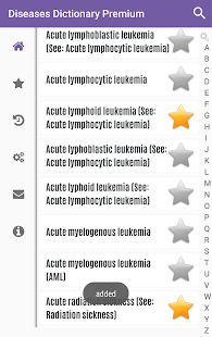 Diseases Dictionary Screenshot
