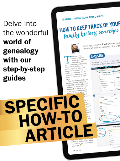 Screenshot of Family Tree Magazine