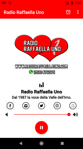 Android application Radio Raffaella Uno screenshort