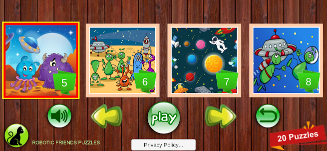 Robotic Friends Puzzles
