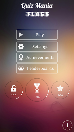 Android application Quiz Mania : Flags screenshort