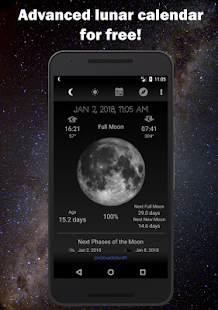 Moon Phase Calendar Screenshot