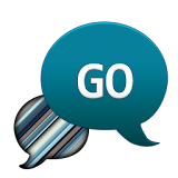 GO SMS - Blue Gray Stripes icon