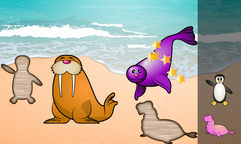Android application Puzzle for Toddlers Sea Fishes screenshort