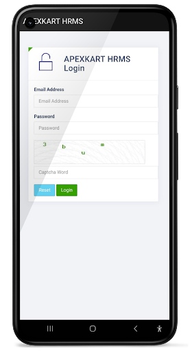 Android application APEXKART HRMS screenshort
