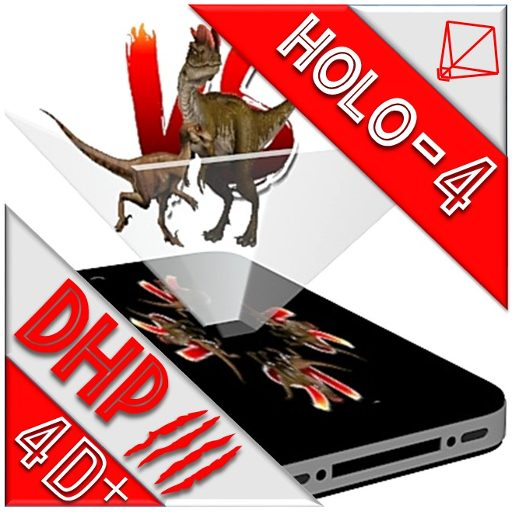 DHP4 DINOSAURS HOLOGRAM HOLO logo