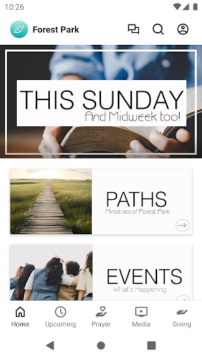Android application Forest Park Church of Christ screenshort