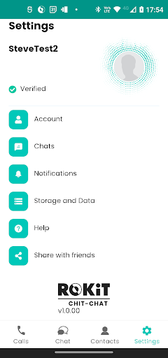 Screenshot of ROKiT Chit Chat