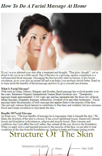 Android application How to Do a Facial Massage screenshort