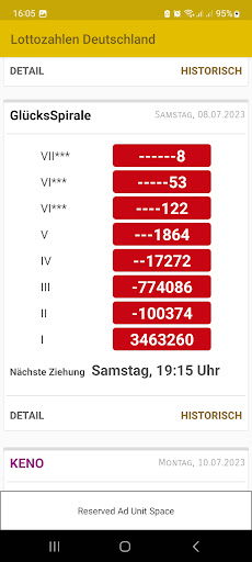 Gewinnzahlen Lotto 6 aus 49 Screen 2