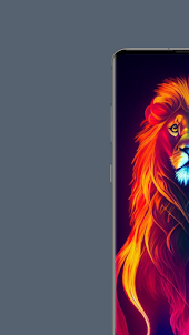 Neon Lion Wallpaper