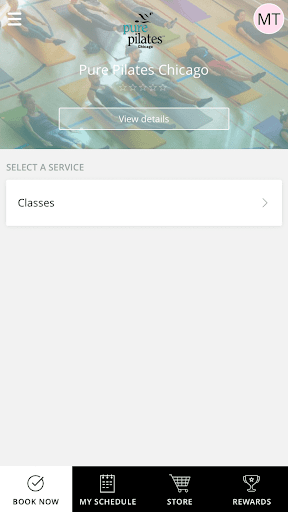 Android application Pure Pilates Chicago screenshort