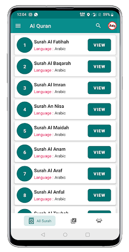 Al Quran - Read, Play Quran Ma Screen 2