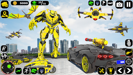 Robot Car Transformation Games Screen 2