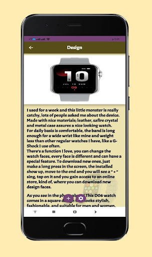 d06 smart watch Guide Screen 3