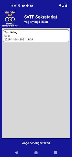 Android application SvTF Sekretariat screenshort
