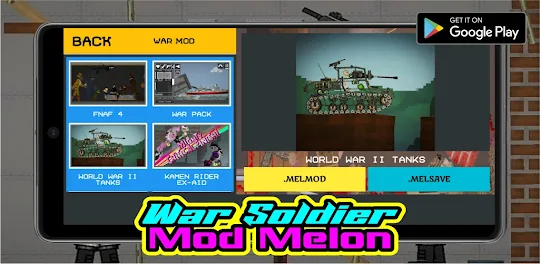 War Soldier Weapon Mod Melon