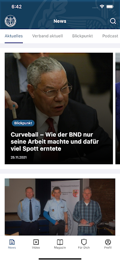 DBwV App Screen 2