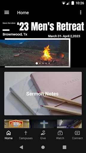 Android application Refuge Ministries screenshort