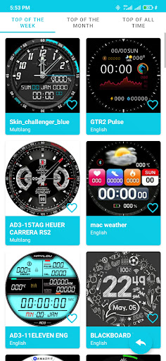FitCloudPro Watch Faces Screen 3