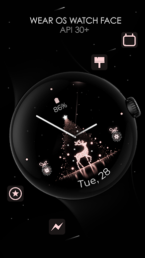 Android application Magic Christmas watch face screenshort