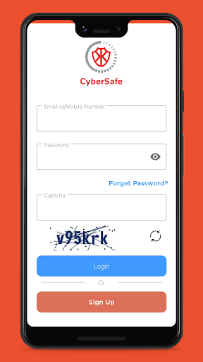 Android application Cybersafe screenshort