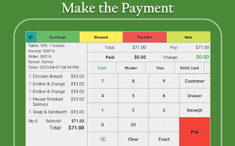 Restaurant Point of Sale | Cash Register - W&O POS  screenshots 13