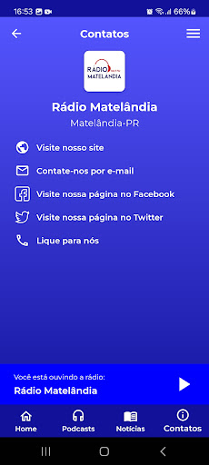 Rádio Matelândia Screen 2