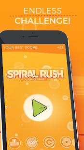 Spiral Rush: a Snake Game Screenshot