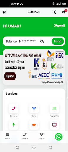 KEFFI DATA Screen 3