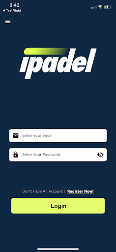 Android application iPadel screenshort