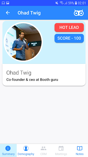 Booth Guru sales Screen 2