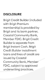 Brigit: Borrow & Build Credit Screenshot