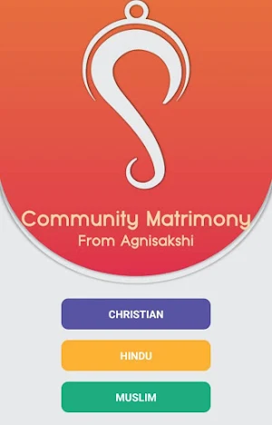 Community Matrimony From Agnisakshi - Kerala screenshot 0