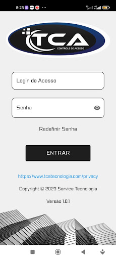 Android application TCA CONTROL screenshort