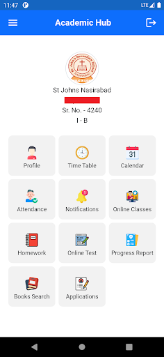 Android application Academic Hub screenshort