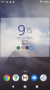 Digital Clock & Weather Widget Screenshot