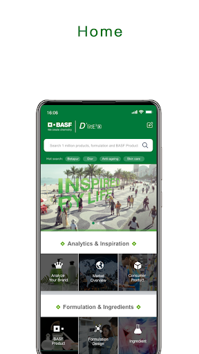 Android application BASF D'litE3-X screenshort